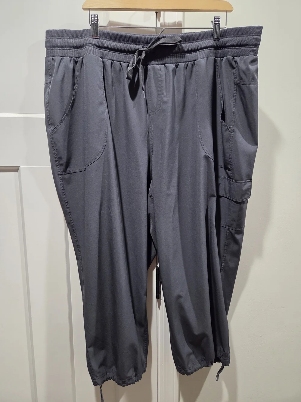 RBX Women's Grey Drawstring Jogger Pants 3x With Pockets